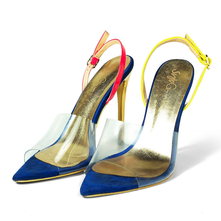 SybG Co The Perfect Match PVC Multicolor Heels