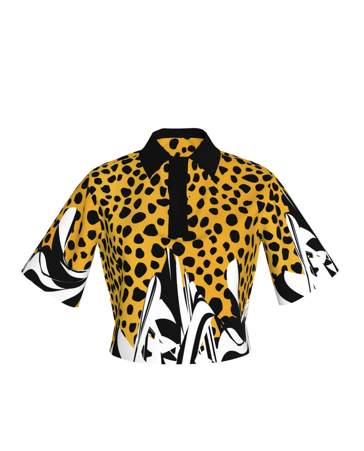 BruceGlen Cheetah Scramble Rugby Polo (As Worn by Tabitha Brown)