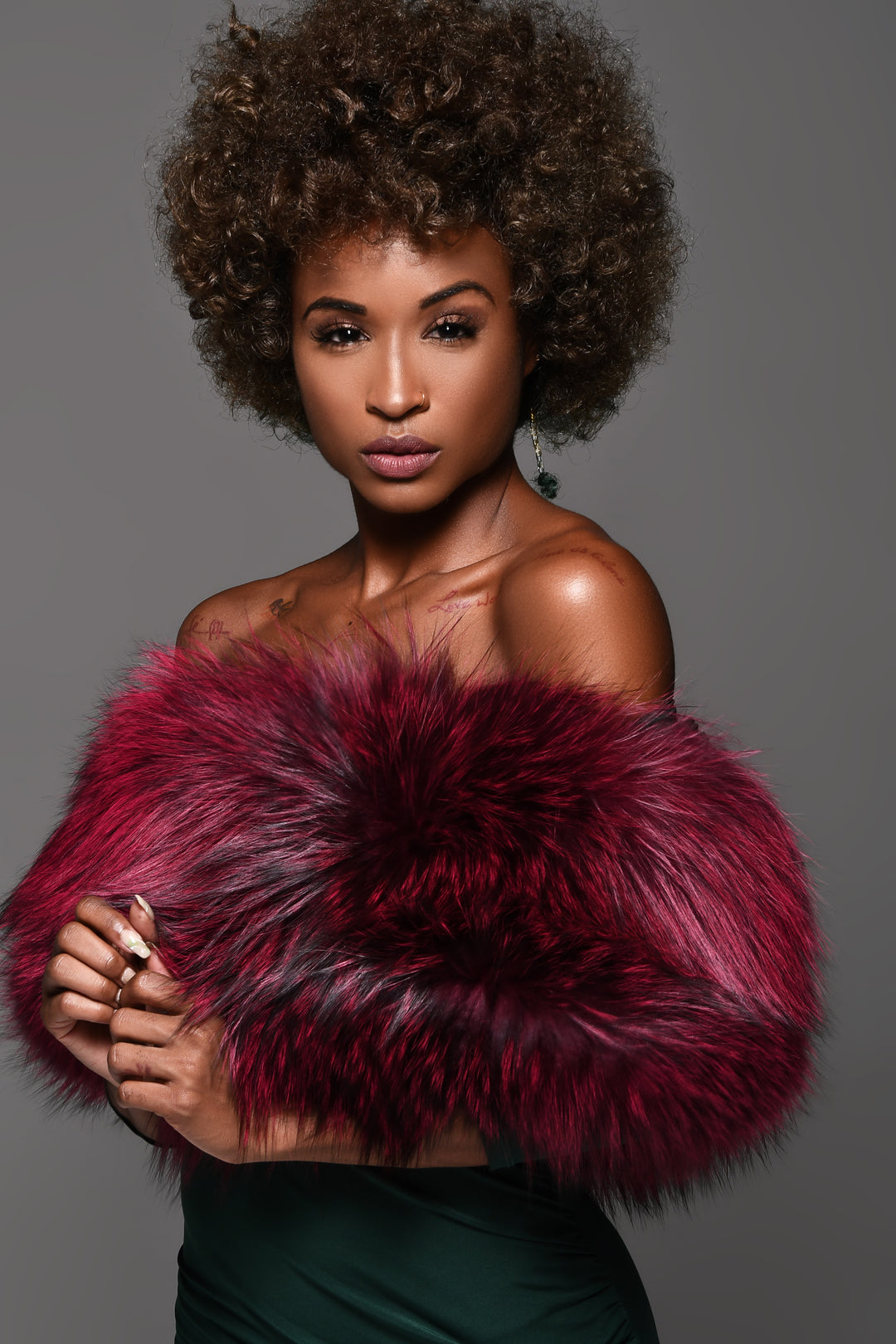 FGM Bespoke Burgundy Shawl