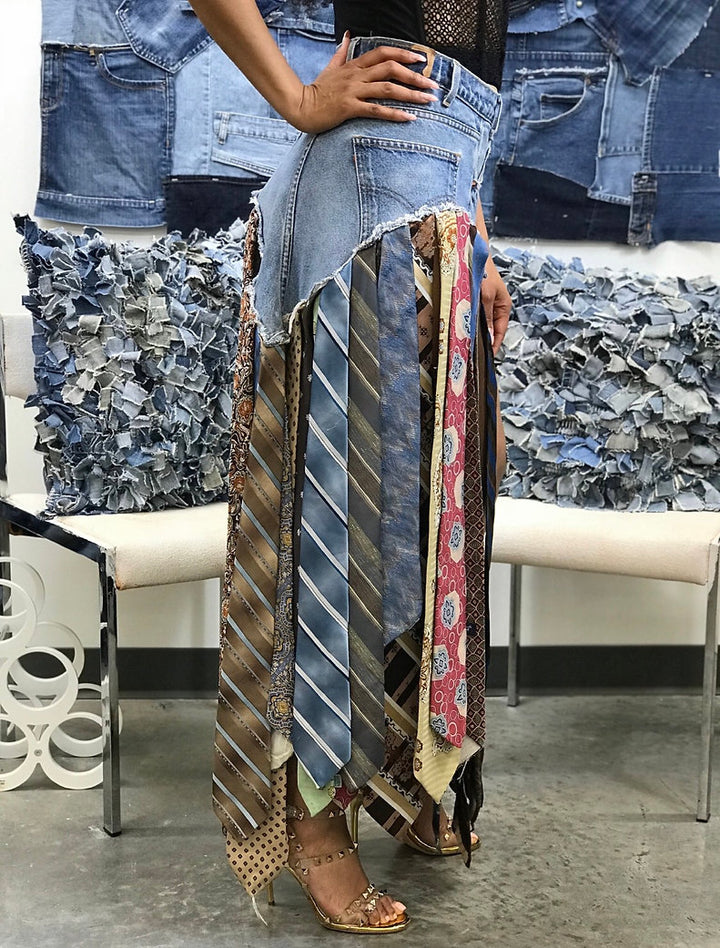 Allison Elizabeth Brown | Fit to Be Tied Denim Skirt (2 Weeks)