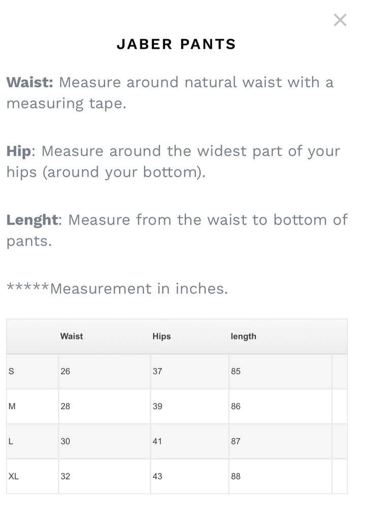 Asuso Couture Jaber Pants