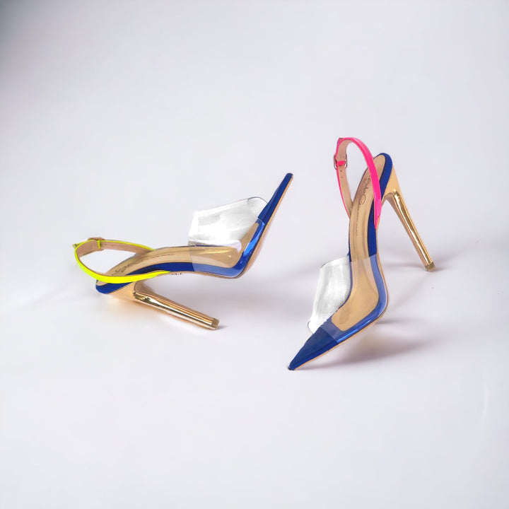SybG Co The Perfect Match PVC Multicolor Heels