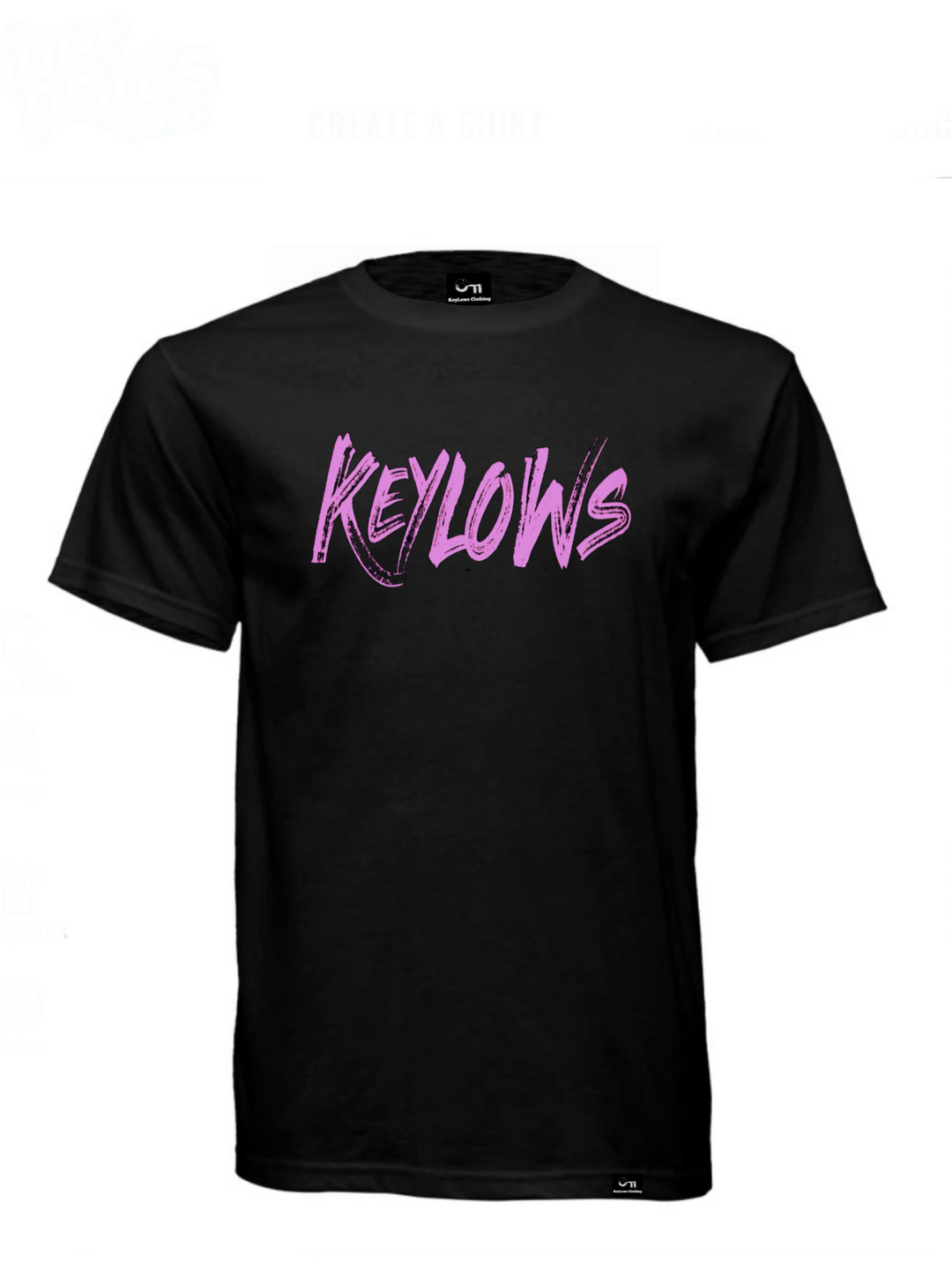 Keylows Painted Black & Pink
