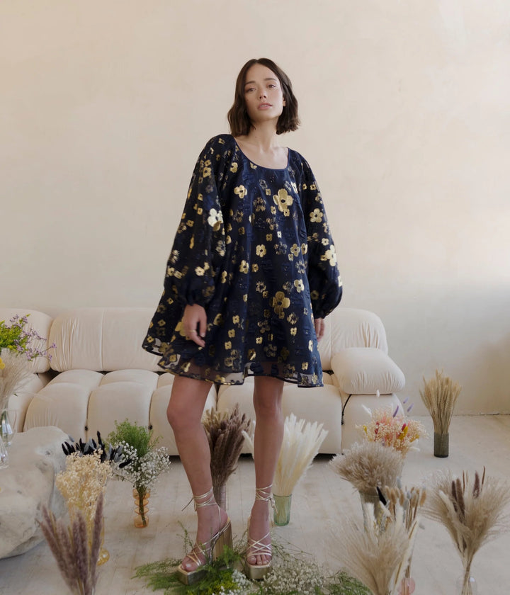 Arianne Elmy Midnight Blue Organza Good Luck Dress