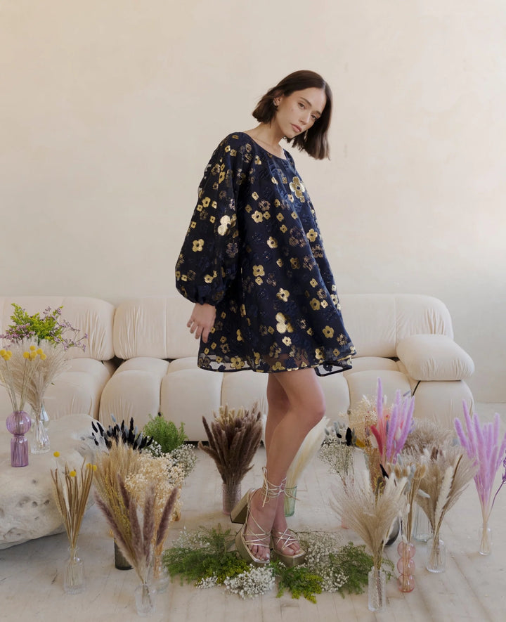 Arianne Elmy Midnight Blue Organza Good Luck Dress