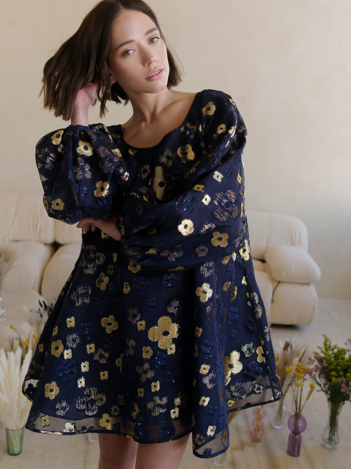 Arianne Elmy Midnight Blue Organza Good Luck Dress