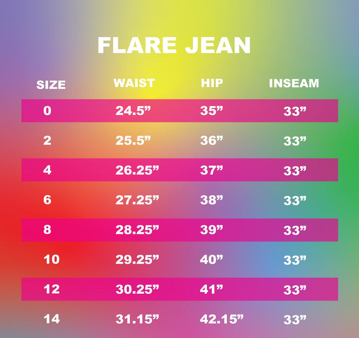 BruceGlen Rainbow Plaid Flare Jean