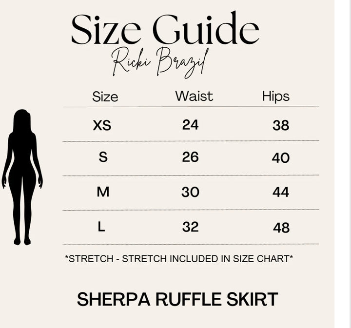 Ricki Brazil Alps Sherpa Skirt Set