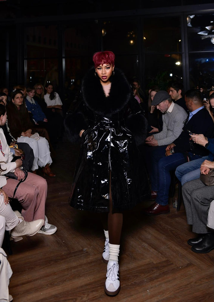 FGM Bespoke Black Slicker Trench