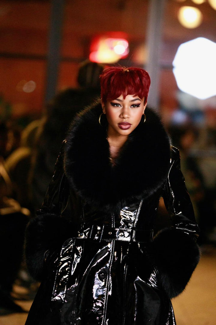 FGM Bespoke Black Slicker Trench