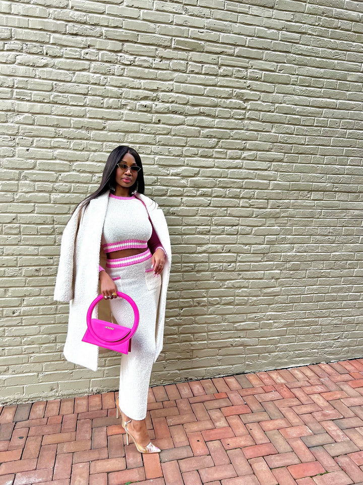 Madam Mystique Beverly Set (Pink & Ivory)