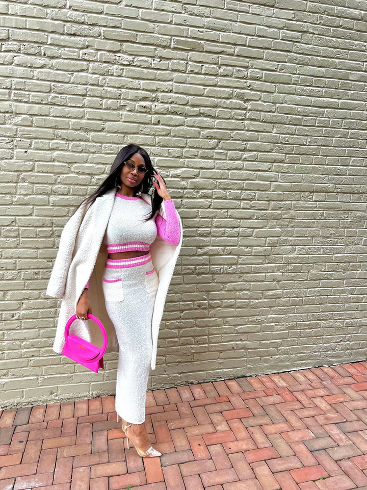 Madam Mystique Beverly Set (Pink & Ivory)