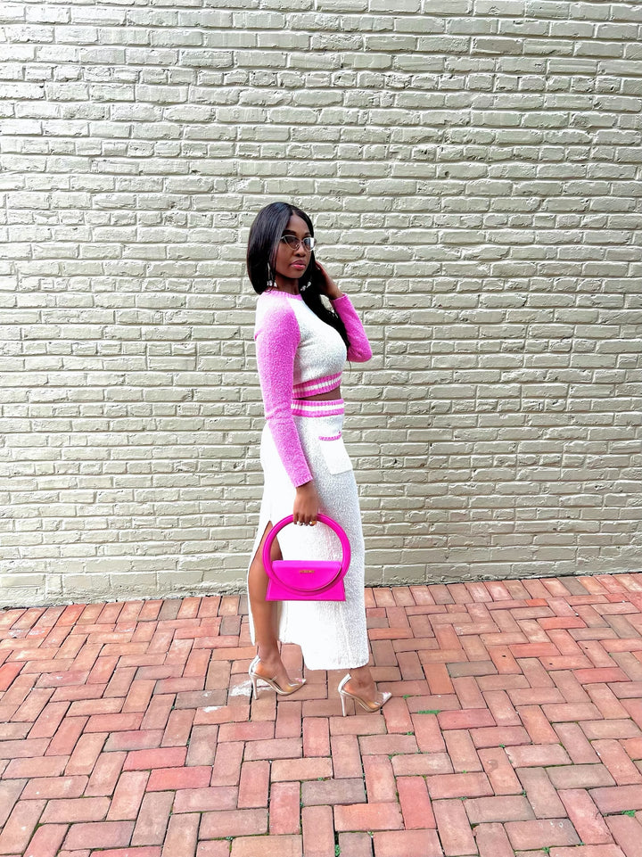 Madam Mystique Beverly Set (Pink & Ivory)