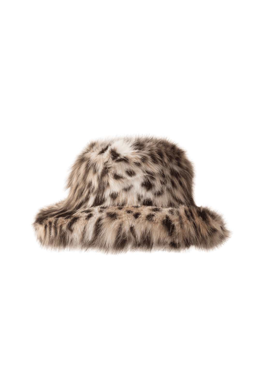 Tyler Lambert FURRY BUCKET HAT LEOPARD