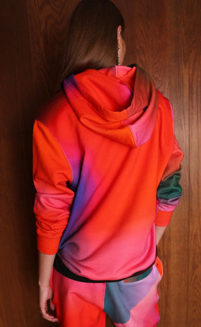 BruceGlen Sauce Red Ombré Hoodie