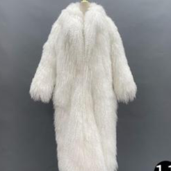 FGM Bespoke Full length Floor Sweeping Fluffy Mongolian Coat (Multiple Colors Available)