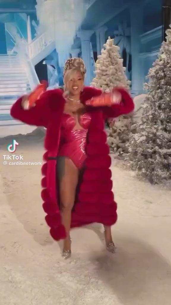 Style by Sonia Red 3 in 1 Coat (As Worn by Cardi B)