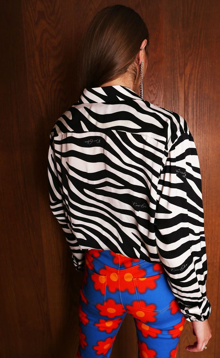 BruceGlen Unisex Zebra Silk Shirt