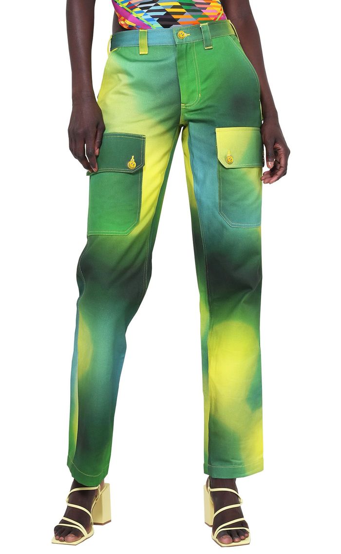 BruceGlen Green Unisex Acid Gradient Cargo Pants