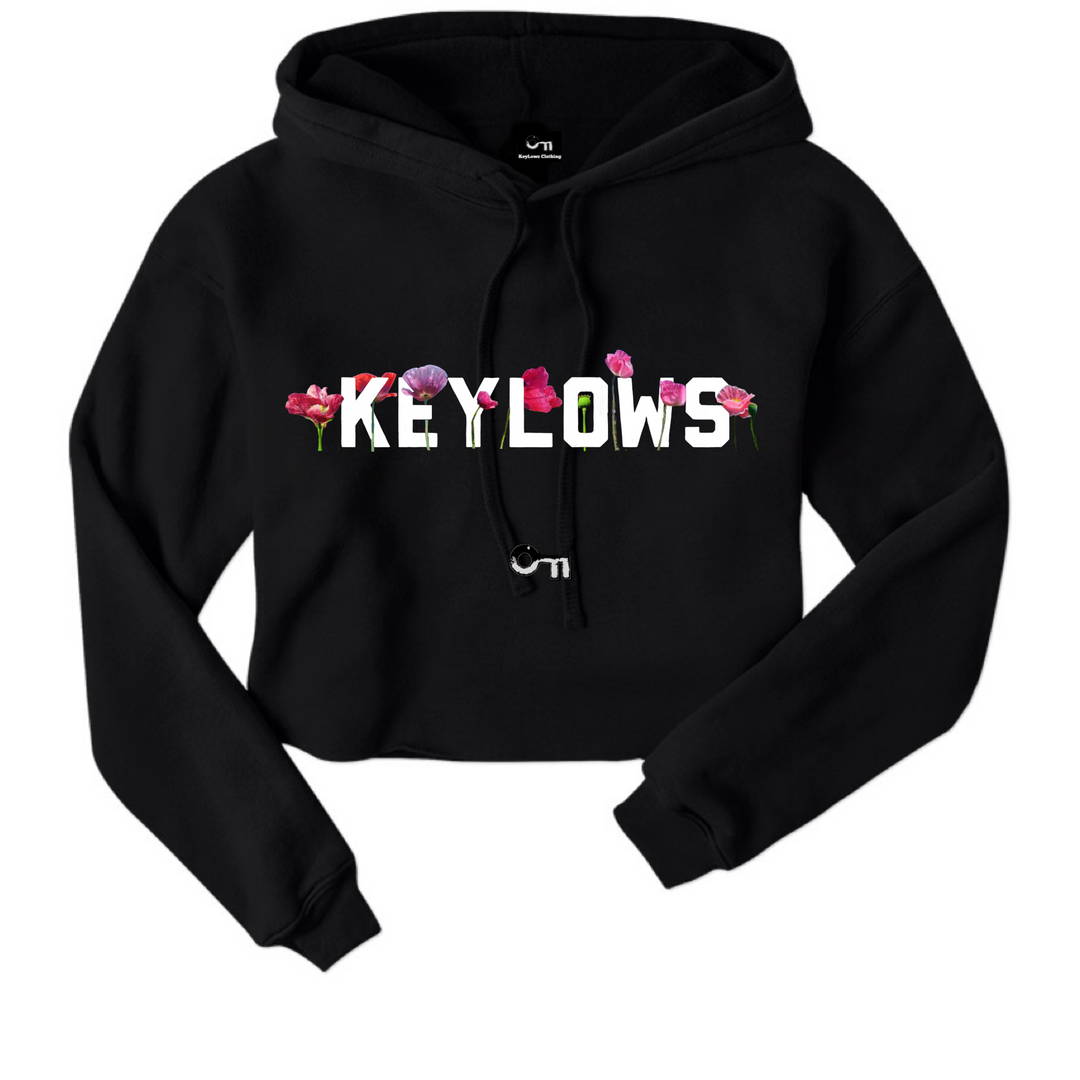 Keylows Floral Logo Hoodie Black
