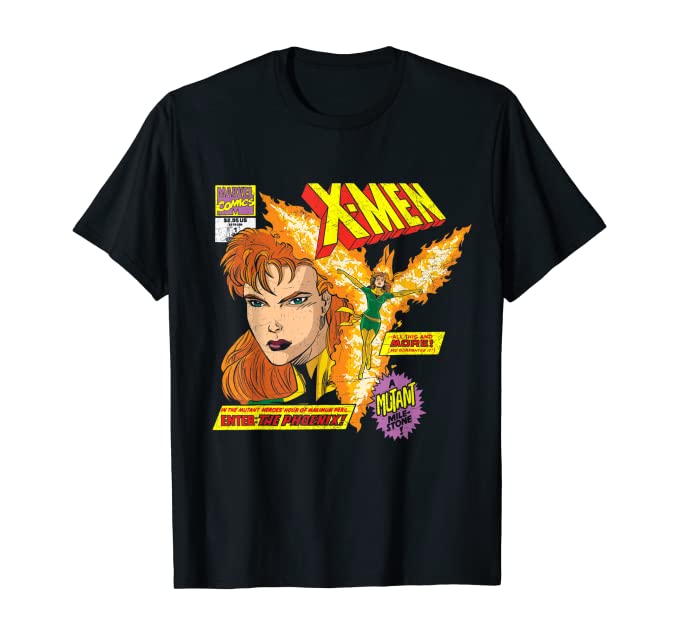 Phoenix X Men T-Shirt in Black