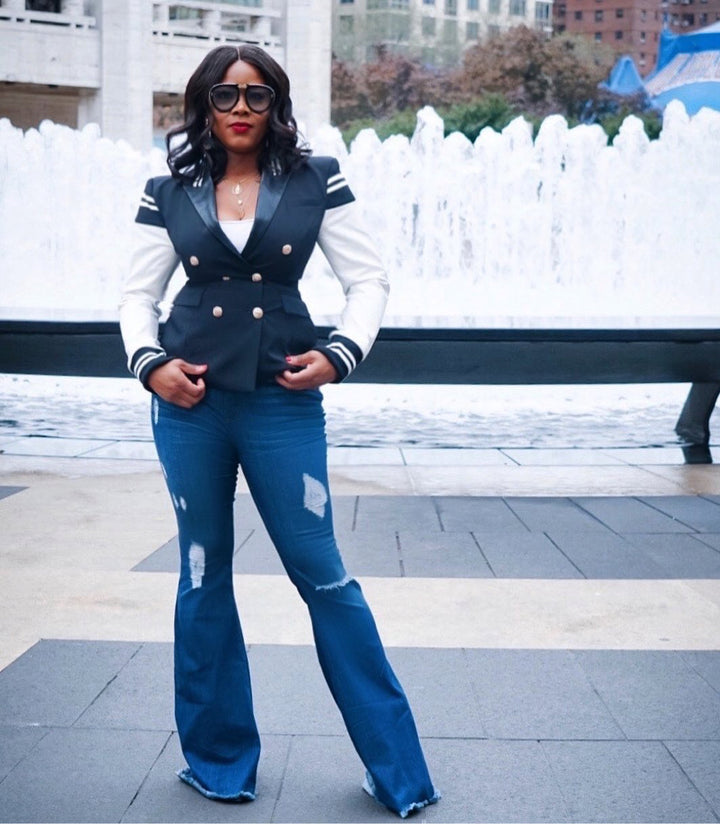 Madam Mystique Ama Flared Denim Jeans