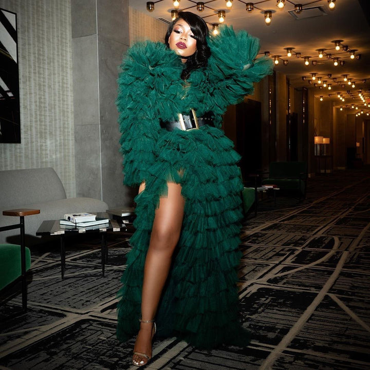 Oyemwen Green Tulle Jacket