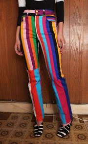 BruceGlen LIGHT BEAM Signal STRIPE FLARE JEANS