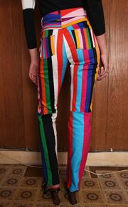 BruceGlen LIGHT BEAM Signal STRIPE FLARE JEANS