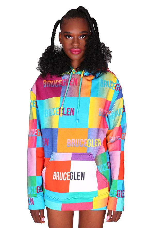 BruceGlen Happy Logo Blocks Unisex Hoodie