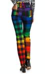 BruceGlen Rainbow Gingham Flare Jean