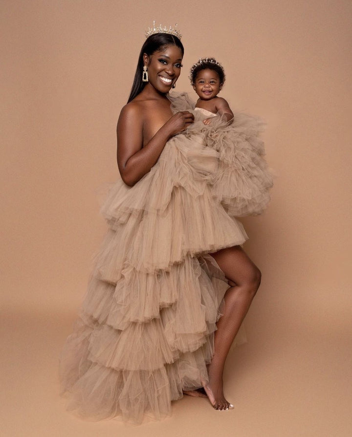 Oyemwen Mother and Daughter Orchid Dress Set