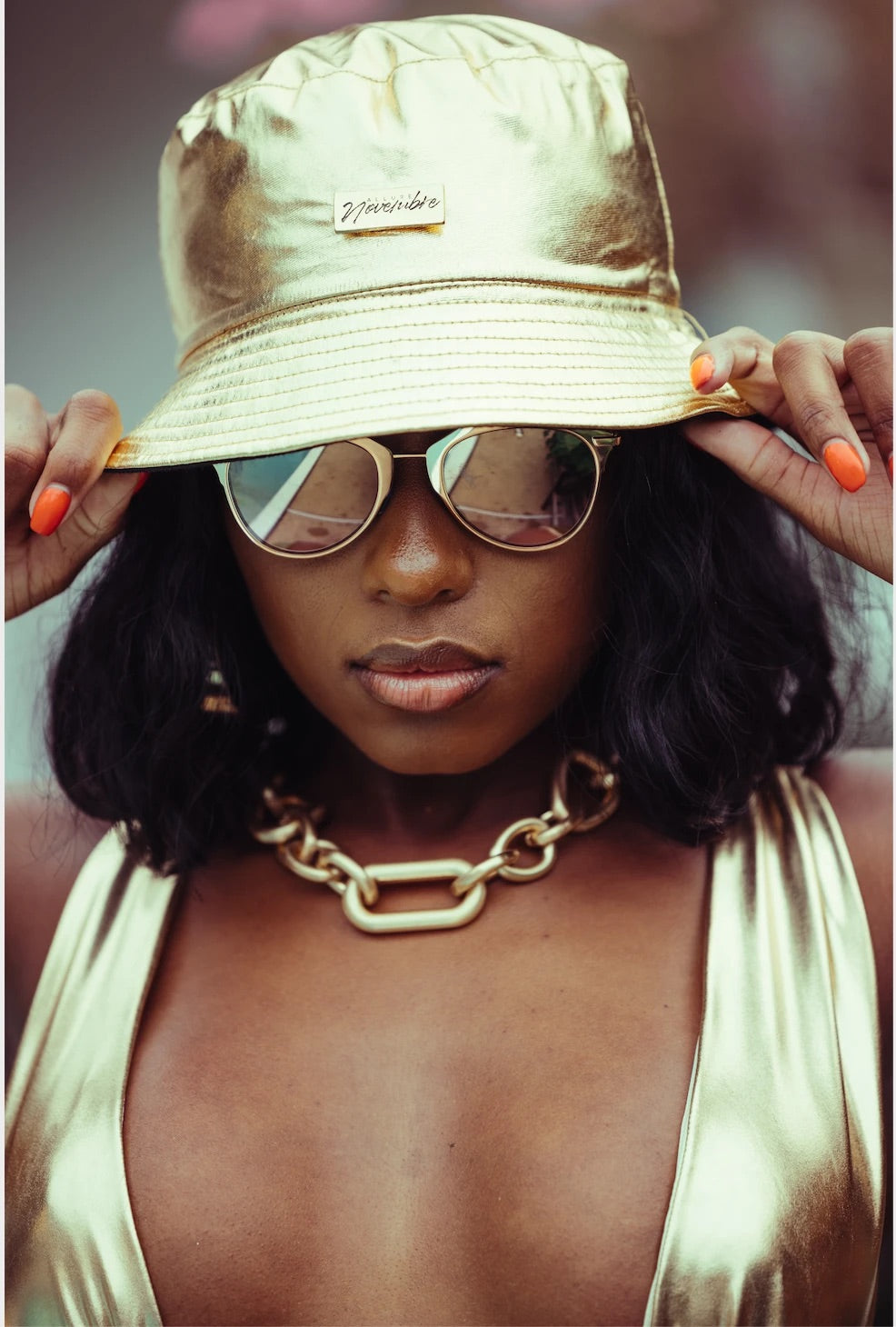 Allure Novembre Gold Rush Bucket Hat (Crown Collection)