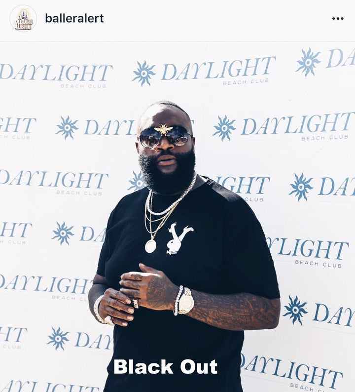 Nroda Bee Aviator Sunglasses in Black Jet Luxe as Worn by Rick Ross
