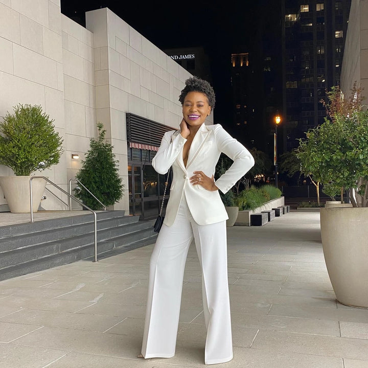 Oyemwen White Tuxedo Suit