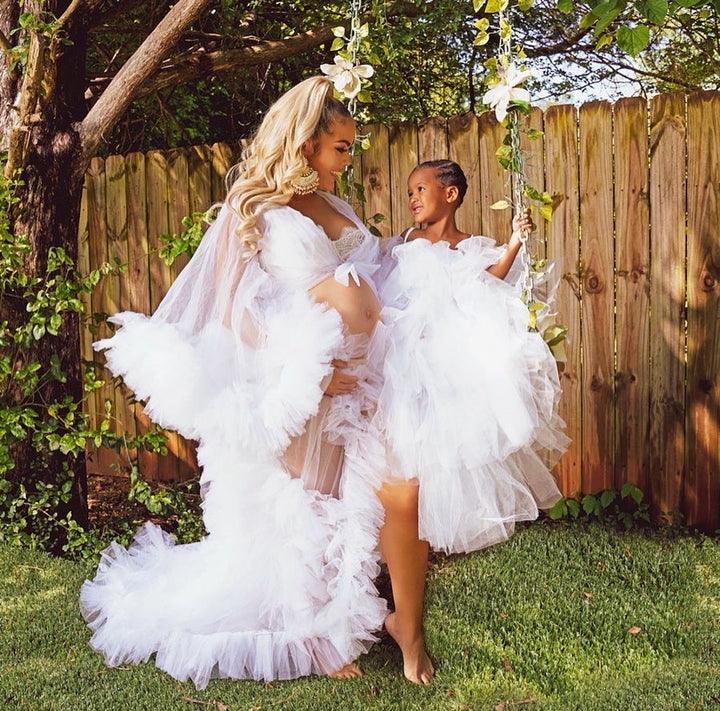 Oyemwen White Tulle Robe (as worn by Porsha)