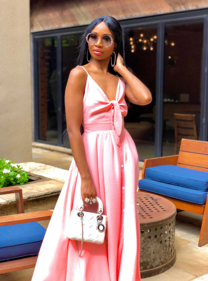 Madam Mystique Pink Arya Maxi Dress