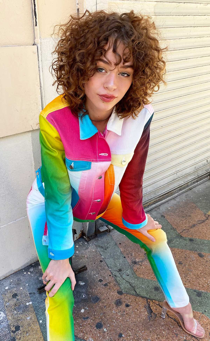 BruceGlen Gradient Denim Jacket