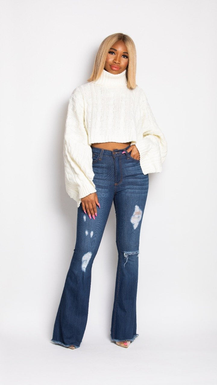 Madam Mystique Ama Flared Denim Jeans