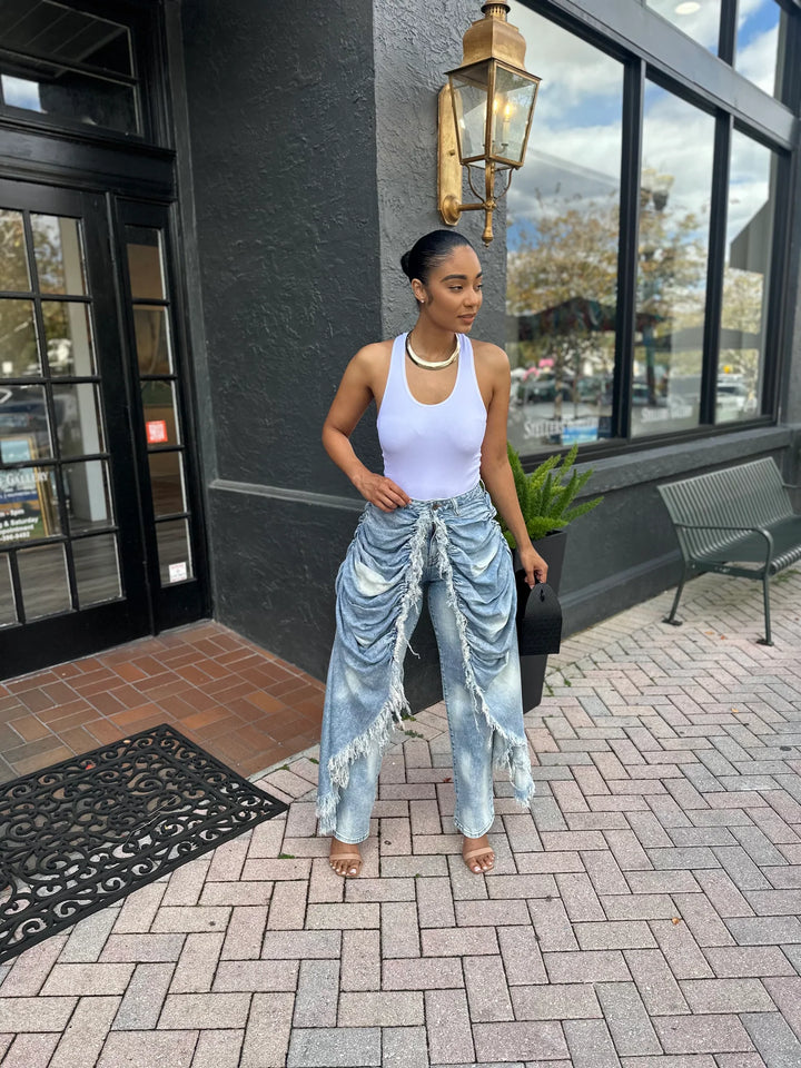 Meow and Barks Viral Ripped Jeans