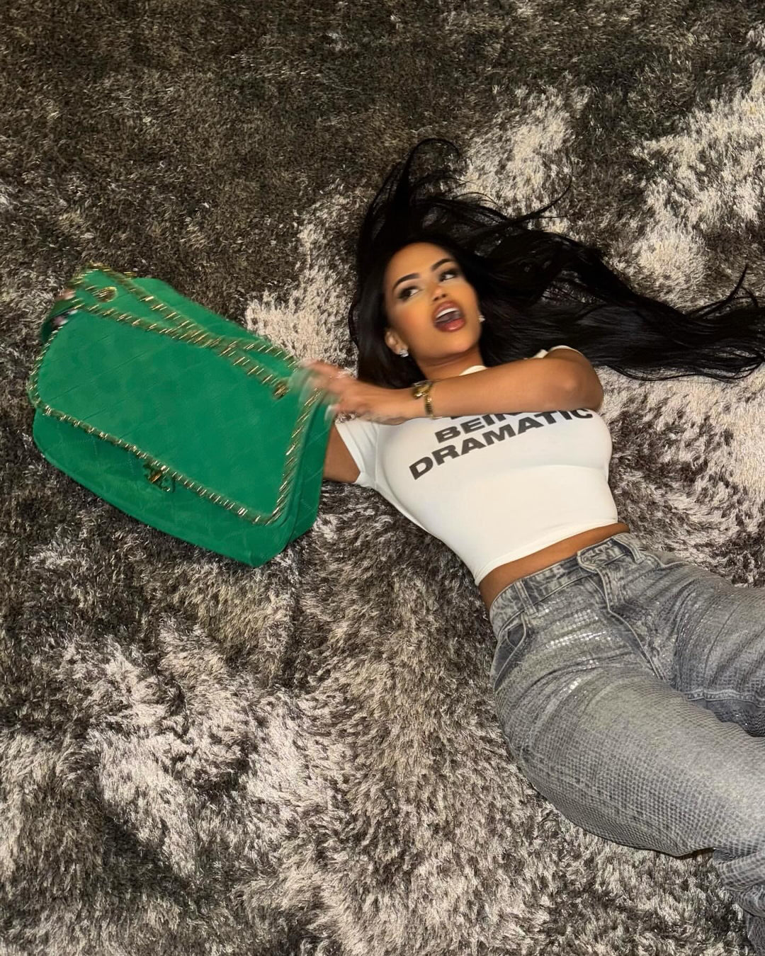 I Love Being Dramatic women’s cropped t-shit