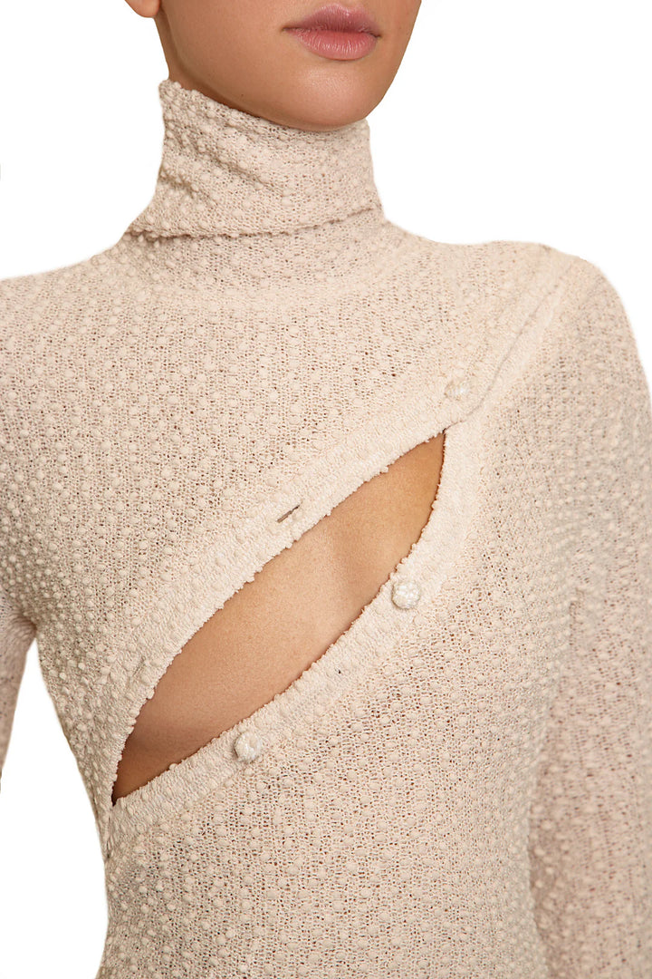 Pre-Order Ricki Brazil Ivory Oat Cut Out Dress