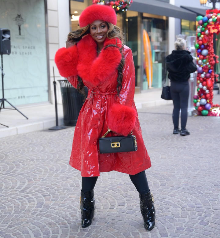 FGM Bespoke Red Slicker Trench