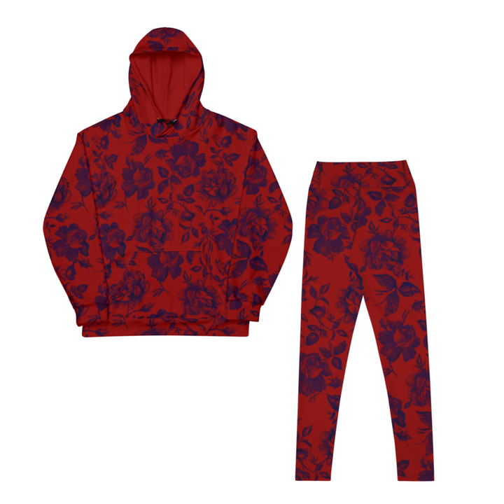 FAYAH ATHLETICS GARNET Red Rose 2 Piece Set