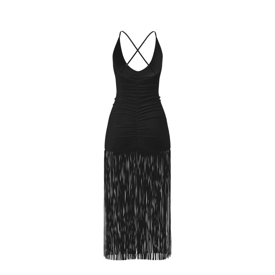 G Saints Alessia Fringe Dress X-Large / Black G Saints Alessia Fringe Dress X-Large / Black
