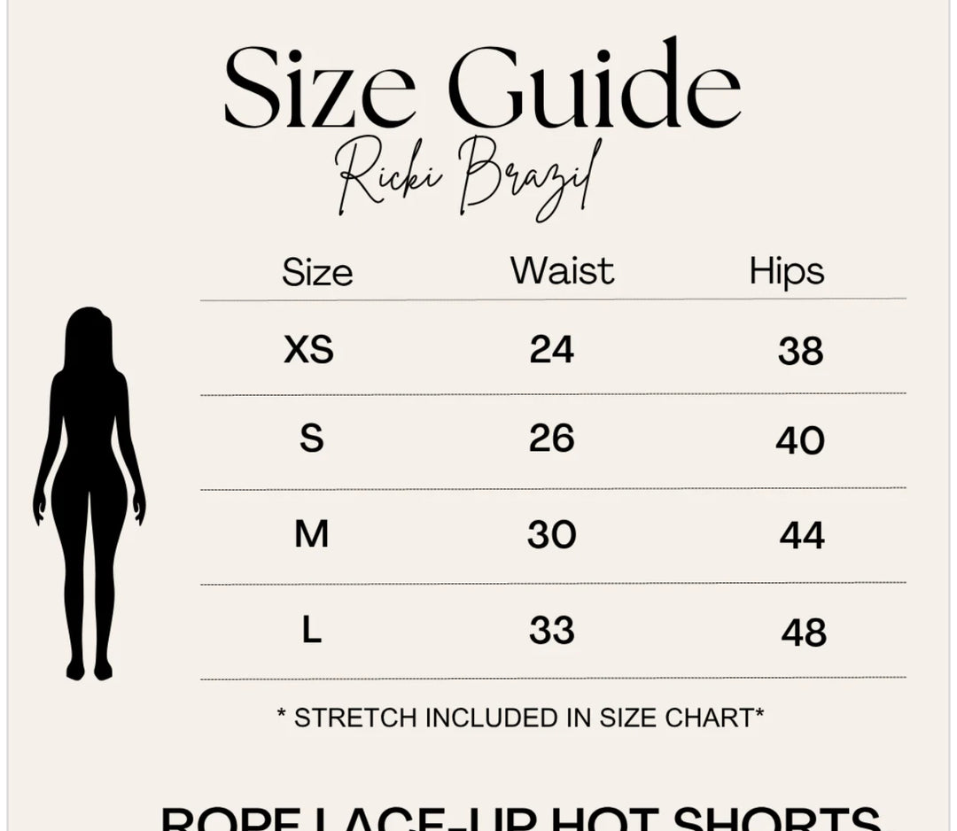 Ricki Brazil Striped Animal Print Lace Up Short Set