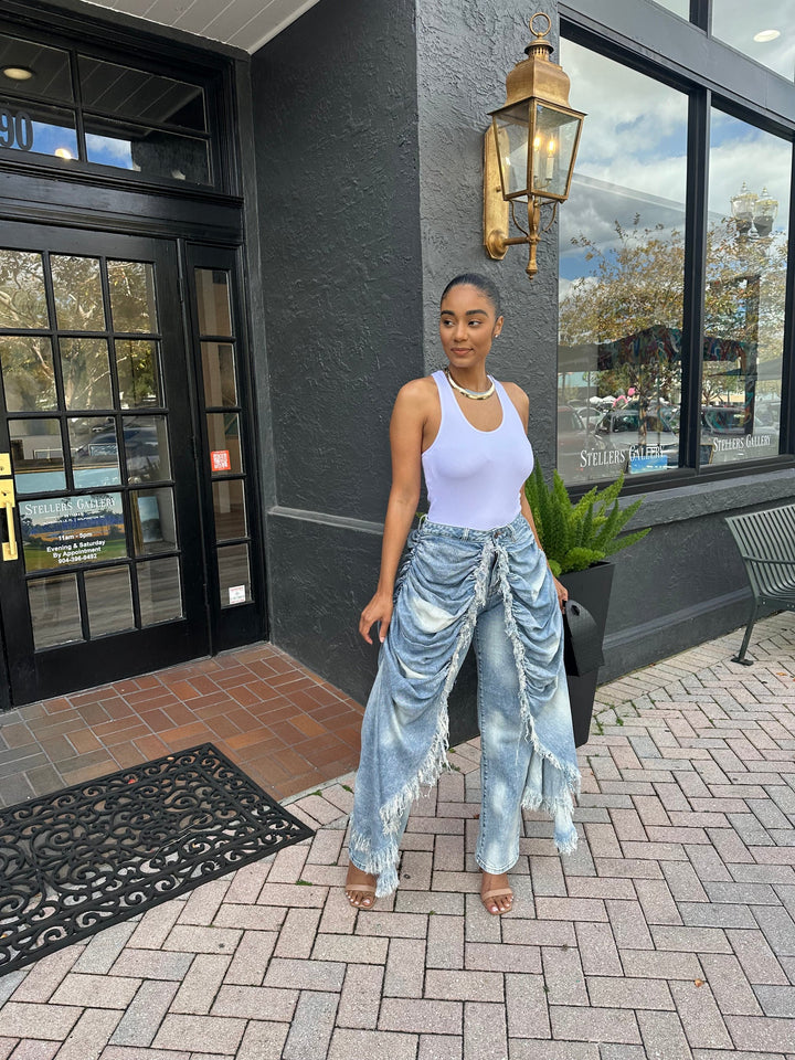 Meow and Barks Viral Ripped Jeans