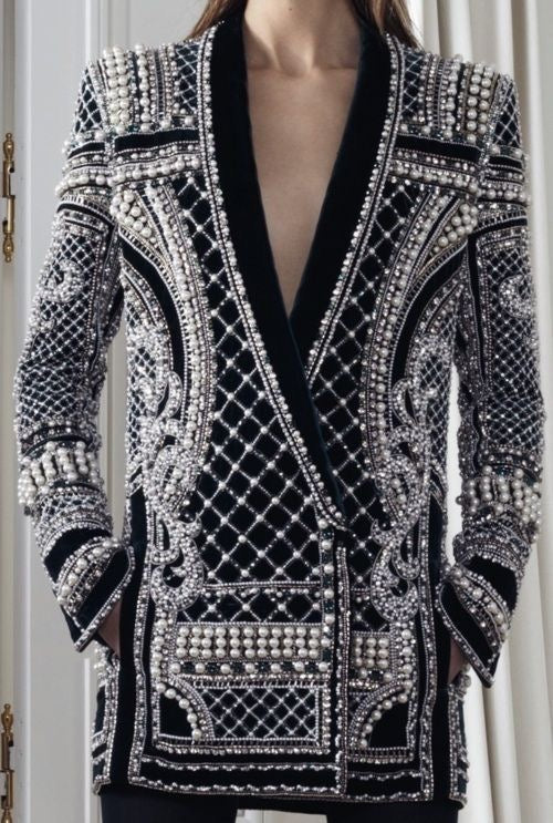 Fashion Bomb Vintage Balmain Beaded Jacket