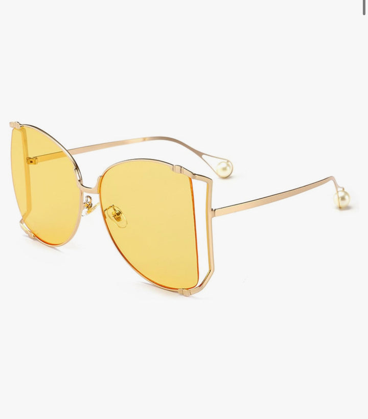 Keylows Bomb Oversized Rimless Sunglasses (Similar Style Worn by JLo)