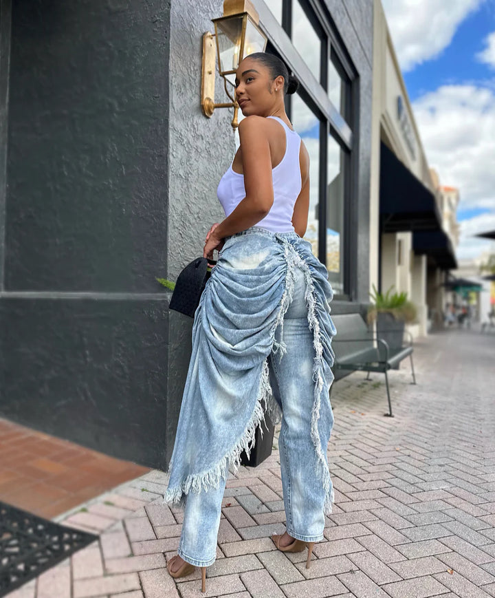 Meow and Barks Viral Ripped Jeans